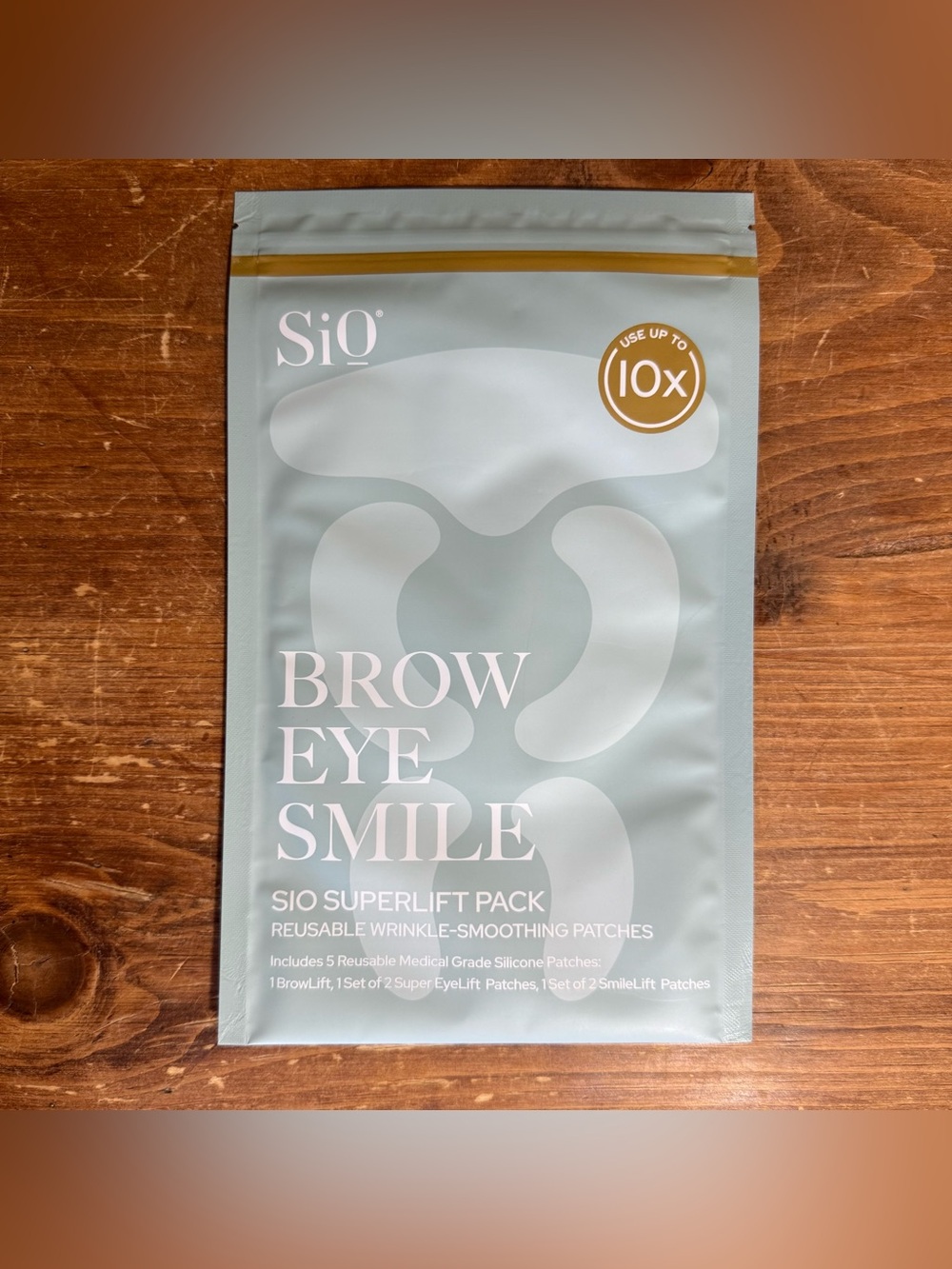 SiO Facelift Pack for Brow Eye Smile Neck Reusable Wrinkle Smoothing Patches exp